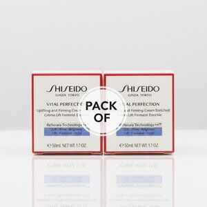 Shiseido Vital Perfection Uplifting & Firming Face Cream 1.7 oz (2 Pack)
